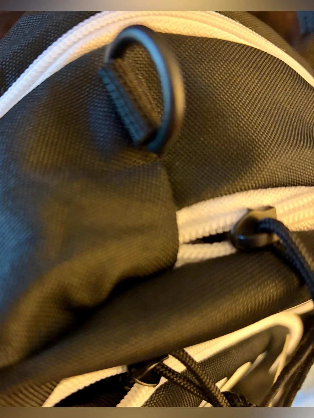 NWT ADIDAS Black Backpack with White Three-Stripes